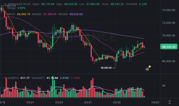 BTC 4시간봉 차트 (2026-04-02 07:00 KST)
