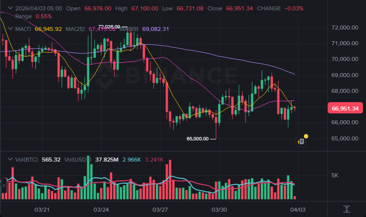 BTC 4시간봉 차트 (2026-04-03 07:00 KST)